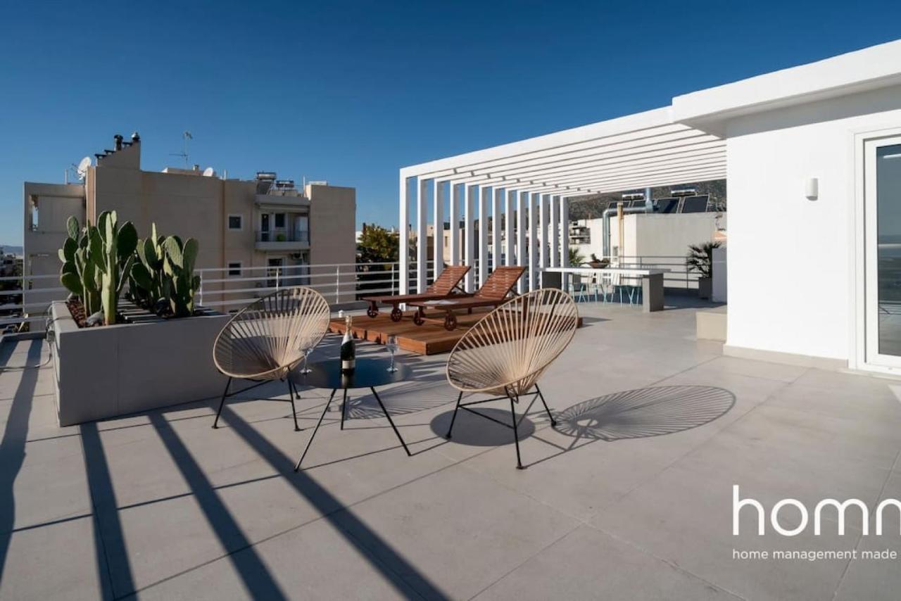 Апартаменты Brand New Homm Penthouse In Ano Glyfada, Dilou Афины Экстерьер фото