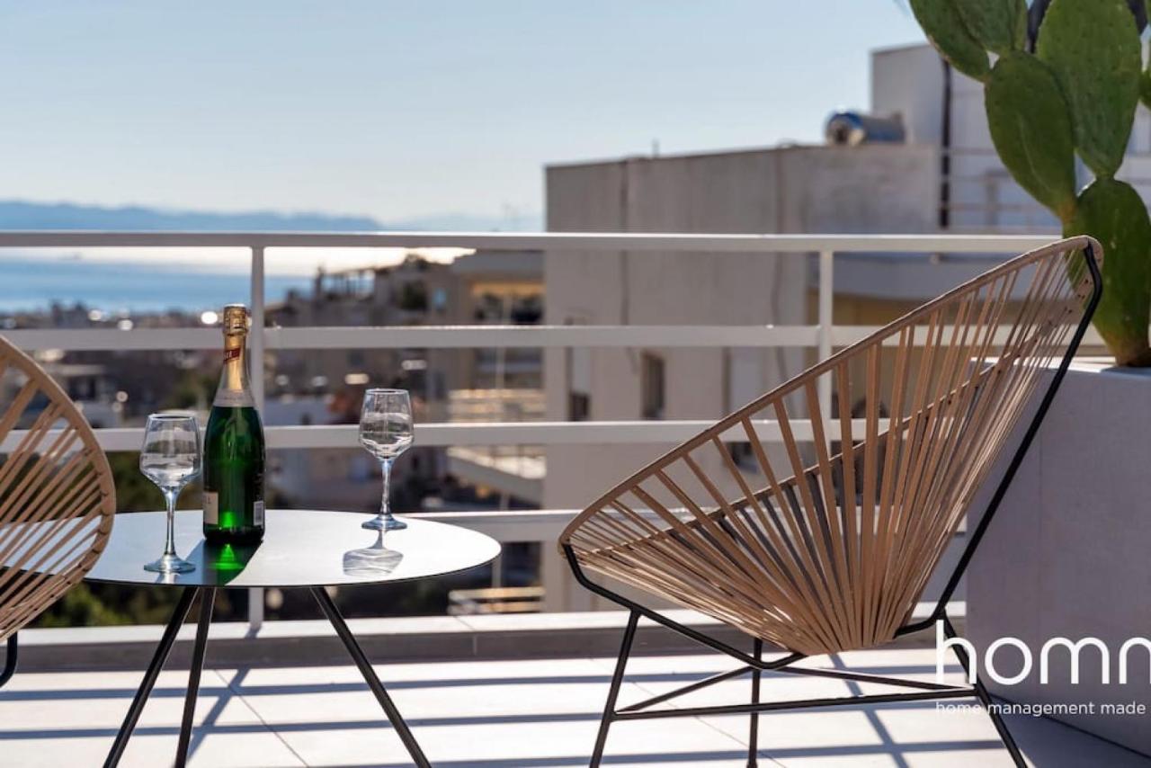 Апартаменты Brand New Homm Penthouse In Ano Glyfada, Dilou Афины Экстерьер фото