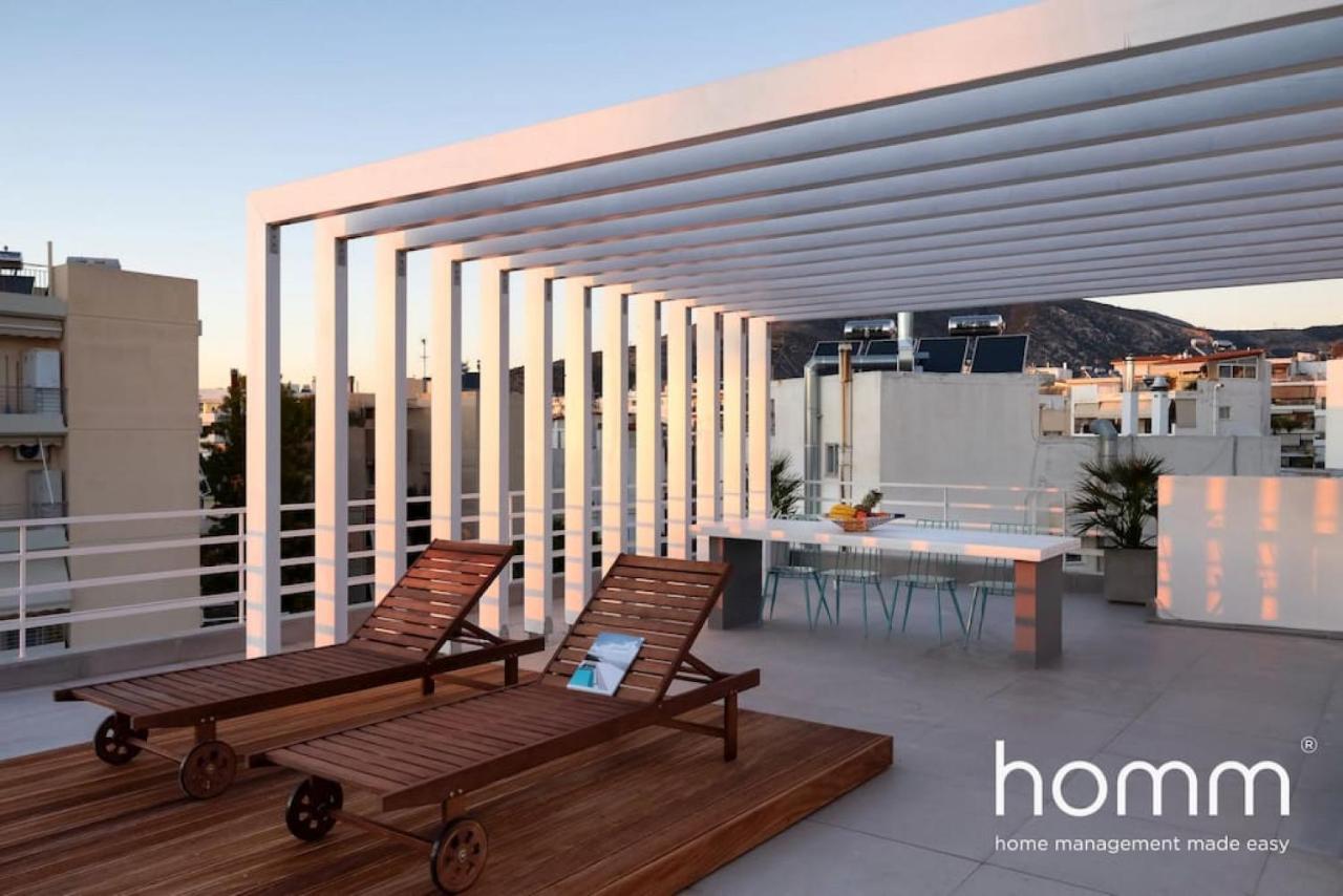 Апартаменты Brand New Homm Penthouse In Ano Glyfada, Dilou Афины Экстерьер фото