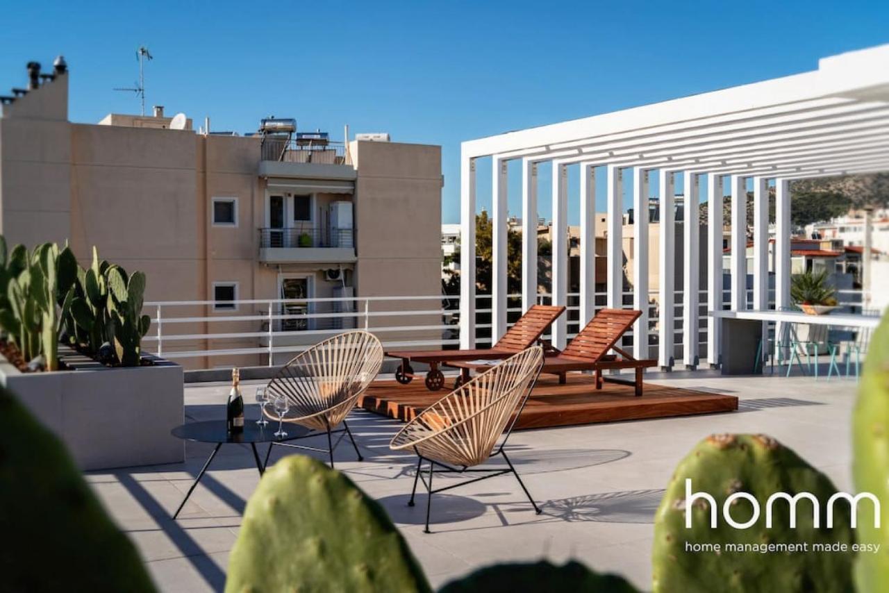 Апартаменты Brand New Homm Penthouse In Ano Glyfada, Dilou Афины Экстерьер фото