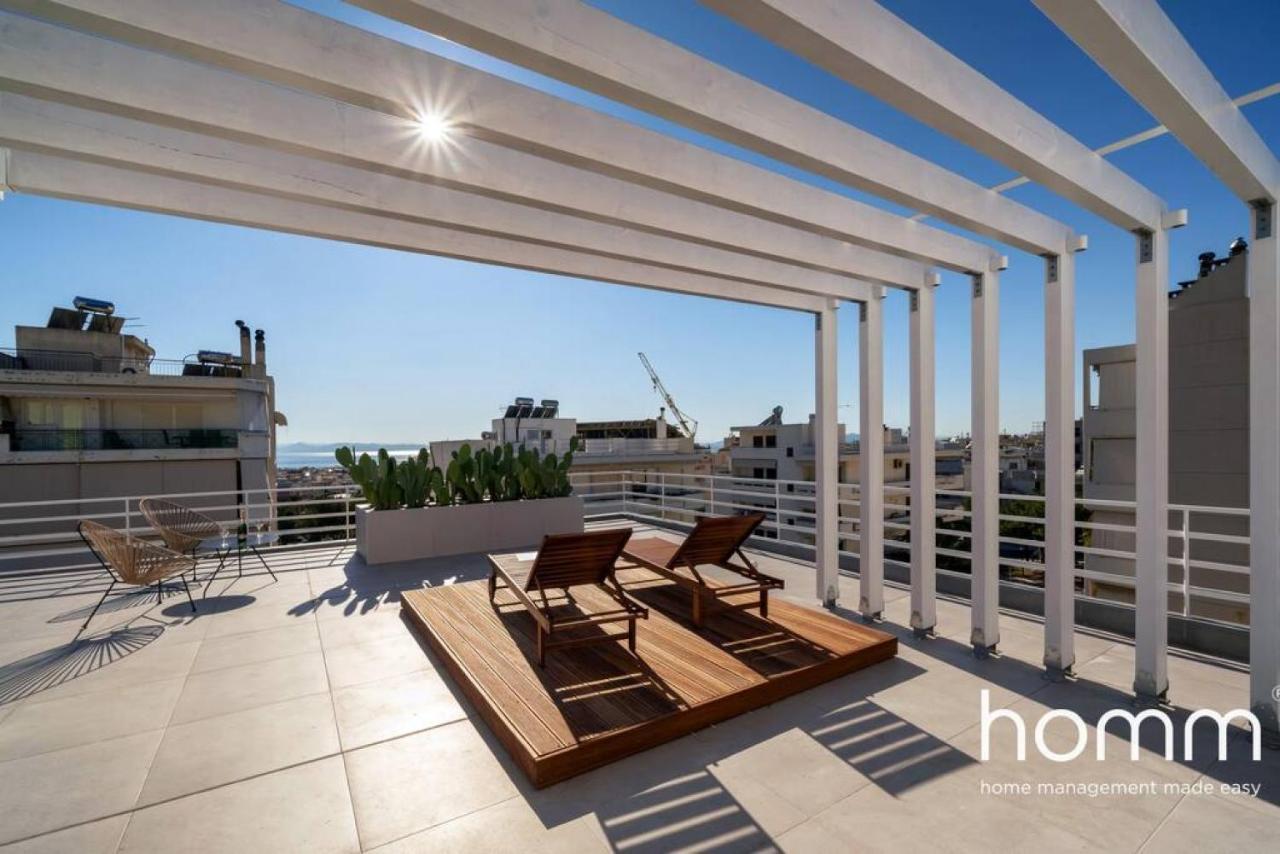 Апартаменты Brand New Homm Penthouse In Ano Glyfada, Dilou Афины Экстерьер фото